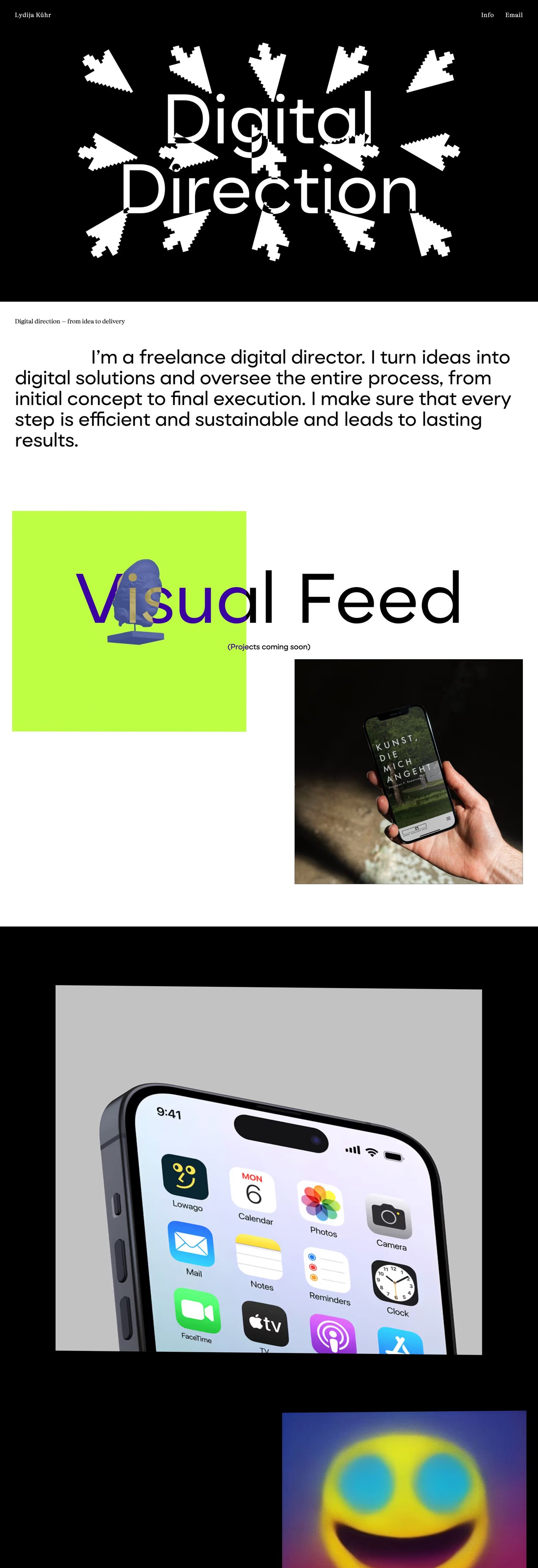 Lydija Kühr Website Screenshot