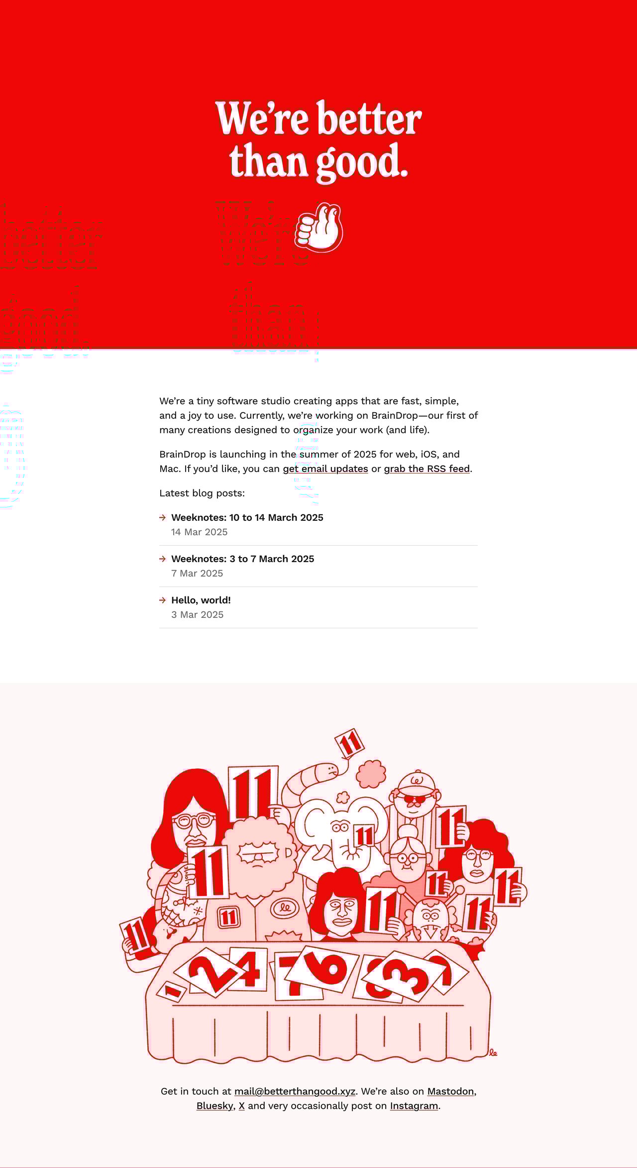 Better Than Good Website Screenshot