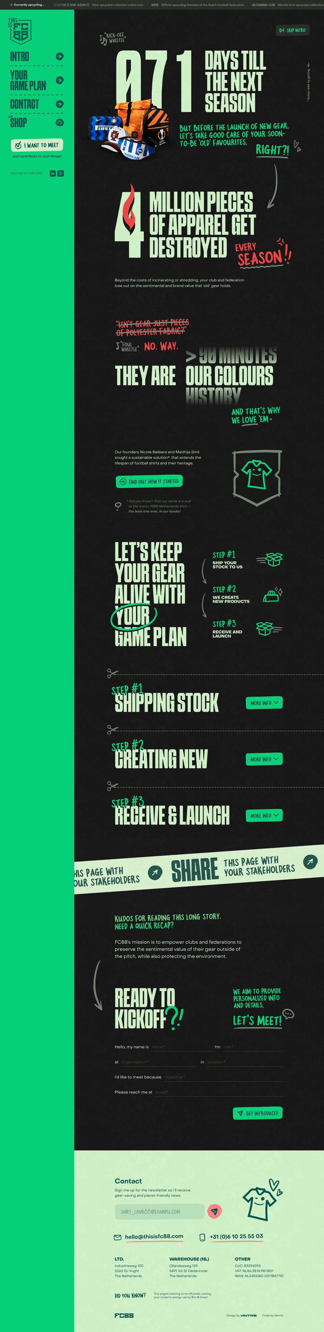 FC88 Website Screenshot