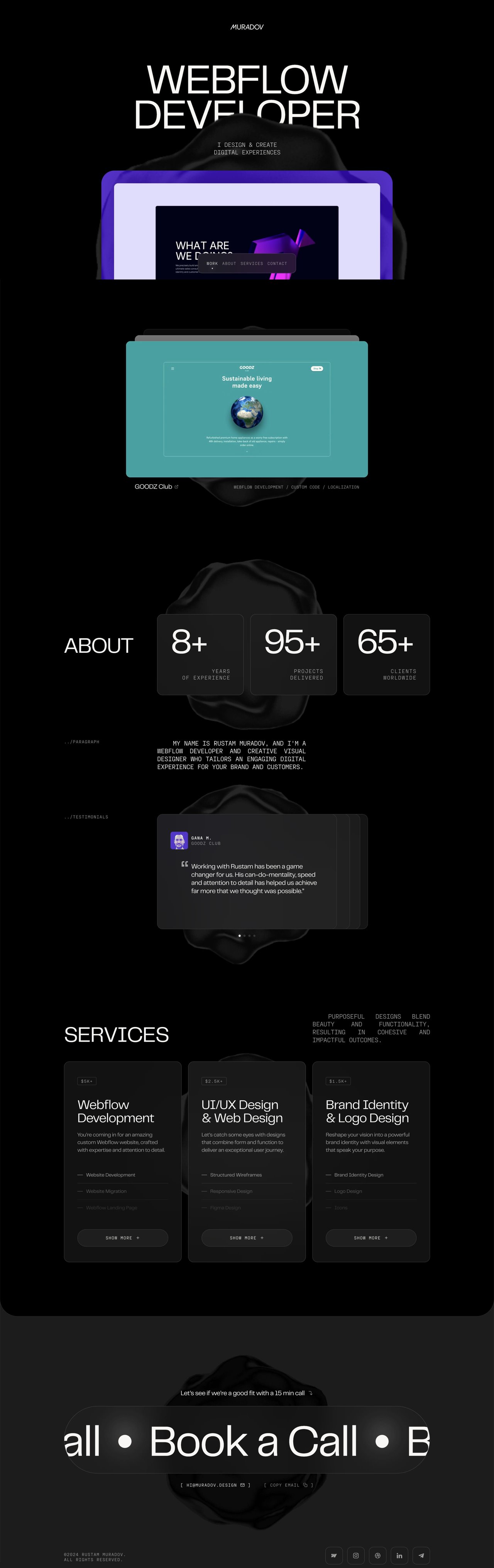 Muradov Website Screenshot