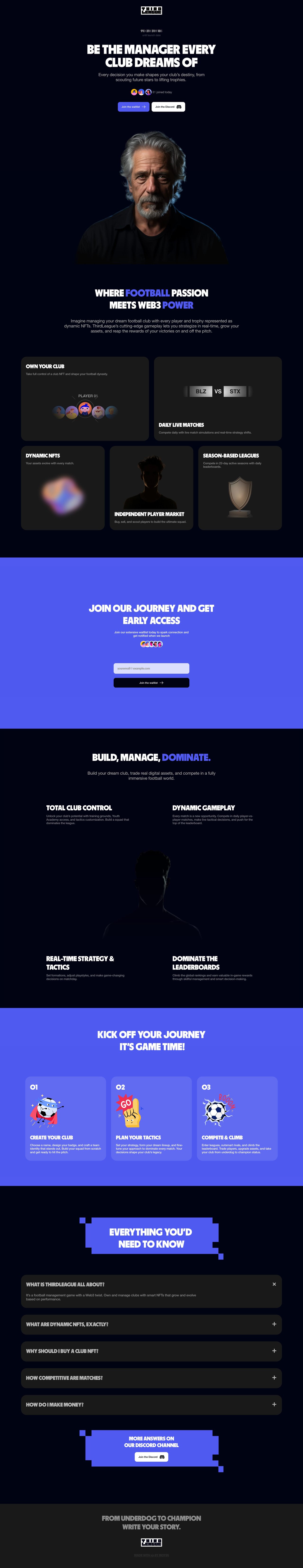 Third League Website Screenshot