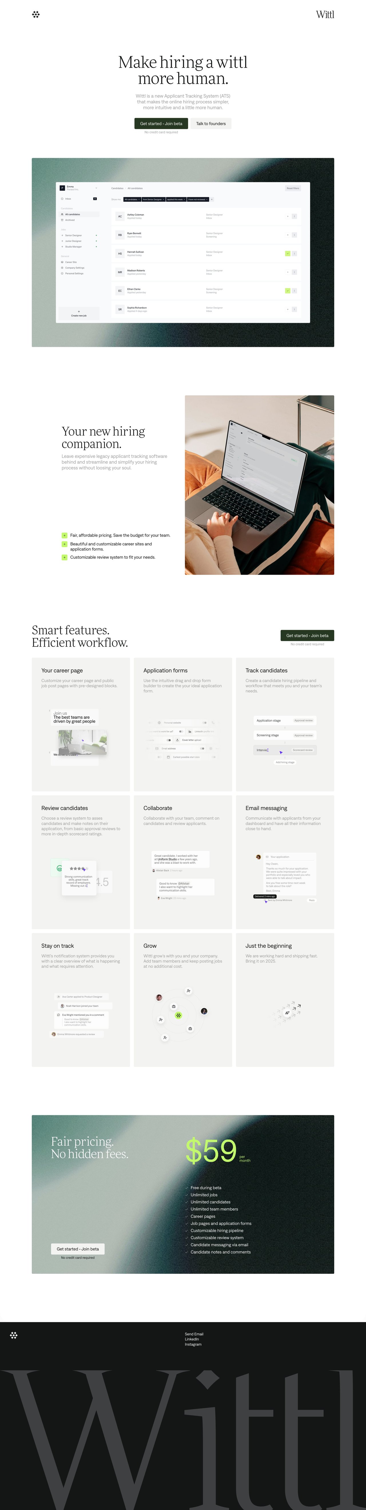 Wittl Website Screenshot