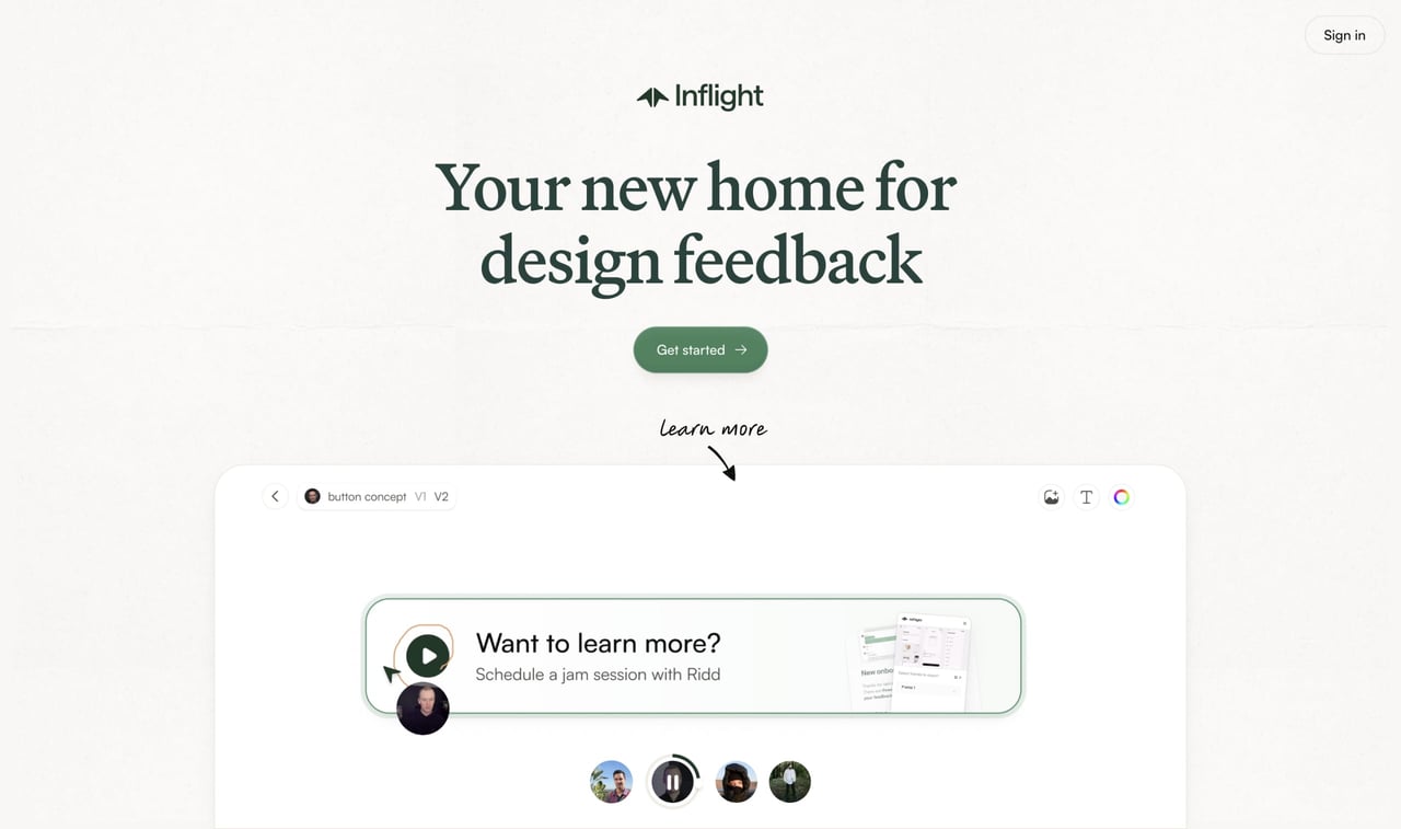 Inflight Website Screenshot