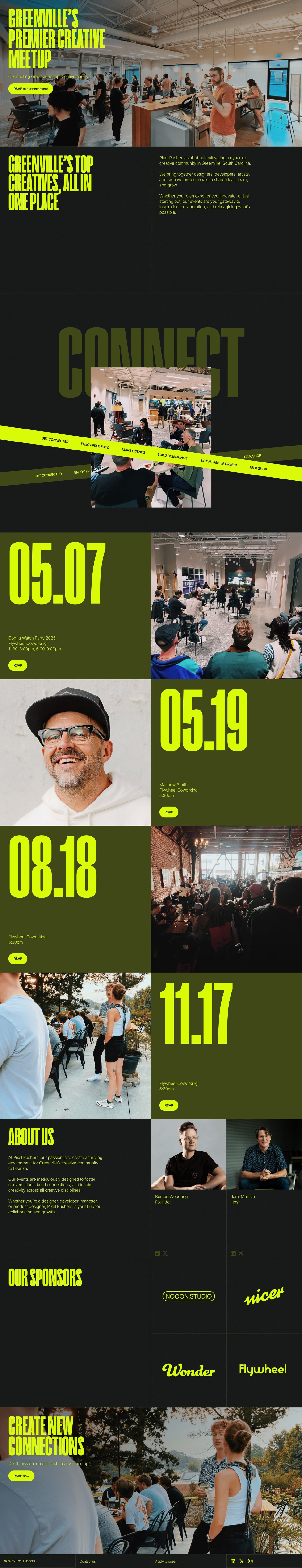 Pixel Pushers Website Screenshot