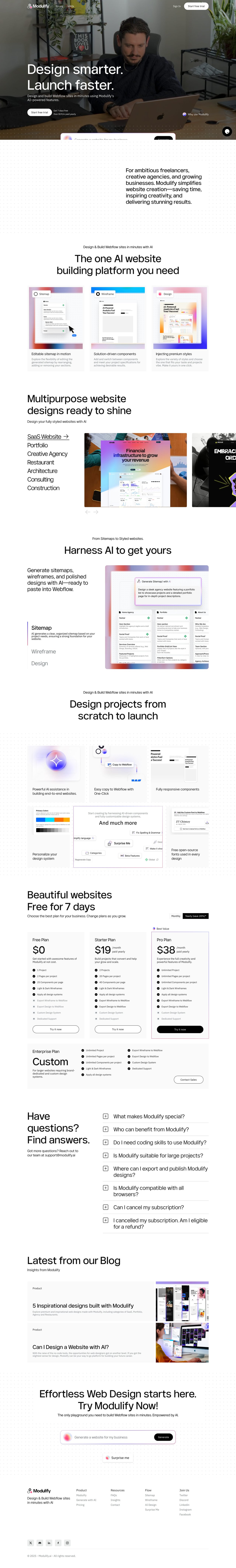 Modulify Website Screenshot