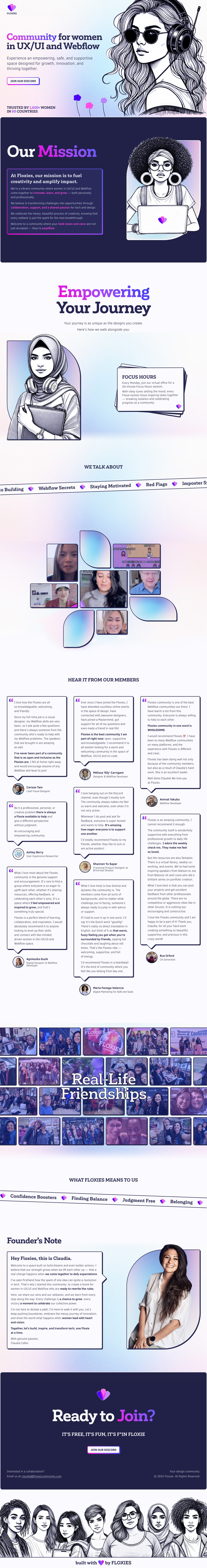 Floxies Website Screenshot