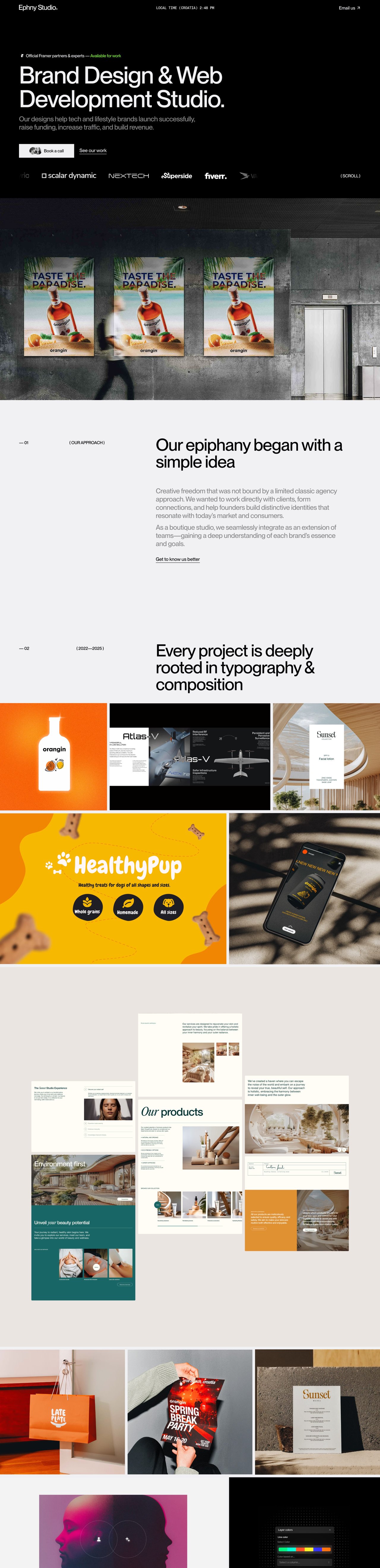 Ephny Studio Website Screenshot