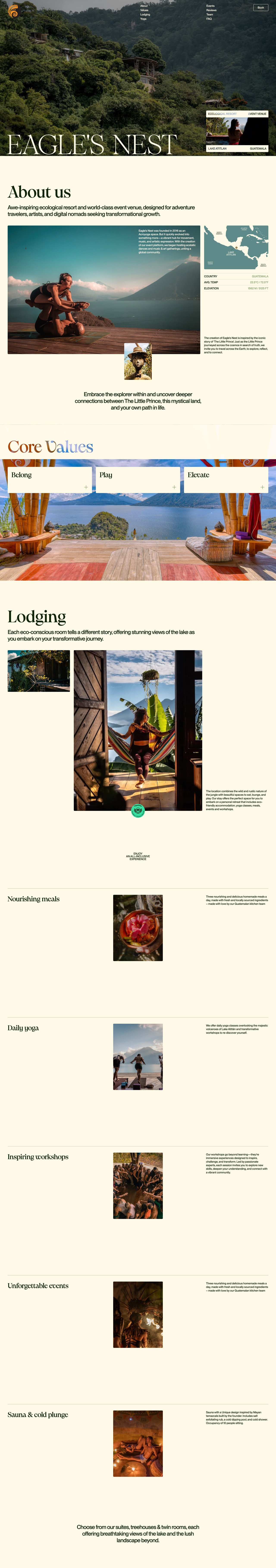 Eagle’s Nest Website Screenshot