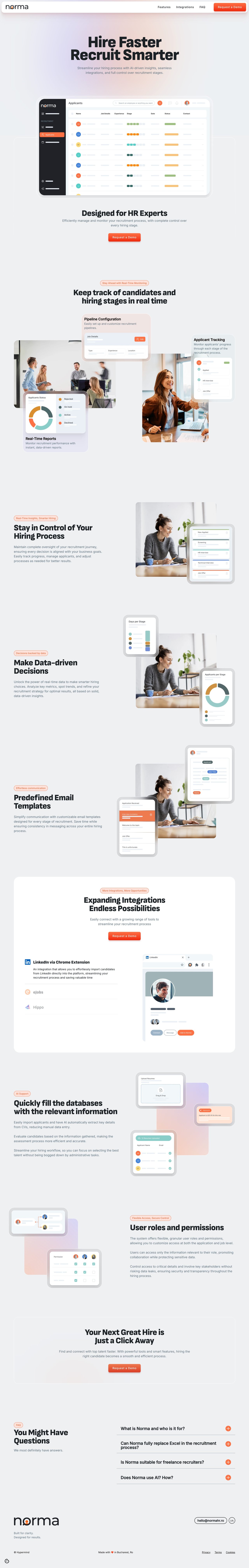Norma HR Website Screenshot
