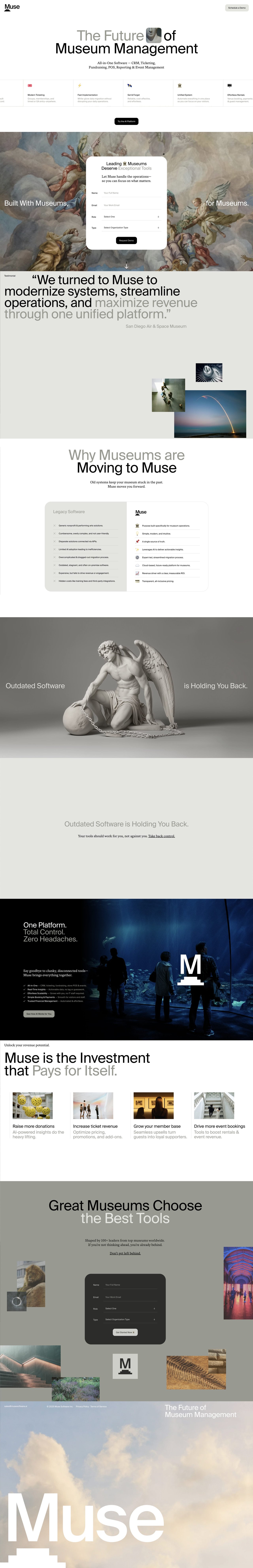 Muse Website Screenshot