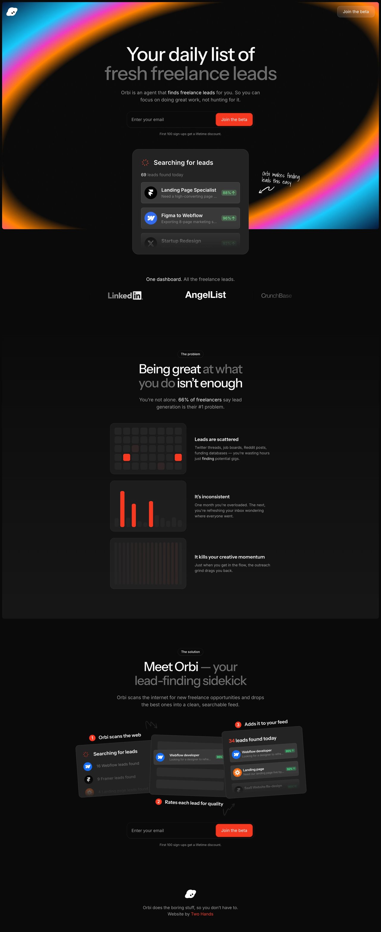 Orbi Website Screenshot