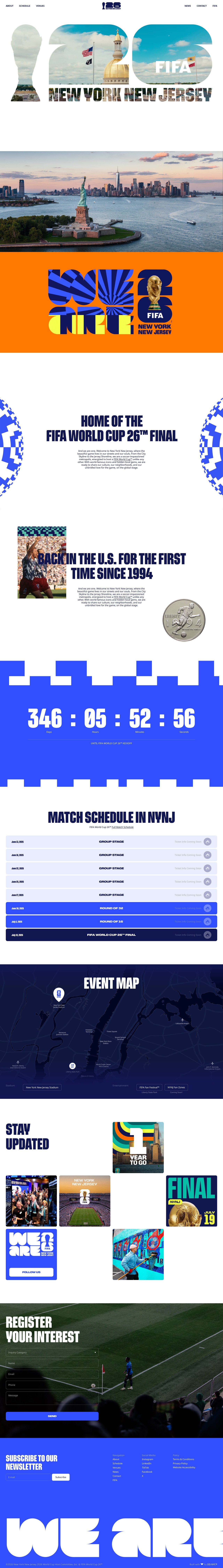FIFA World Cup 2026 NYNJ Website Screenshot
