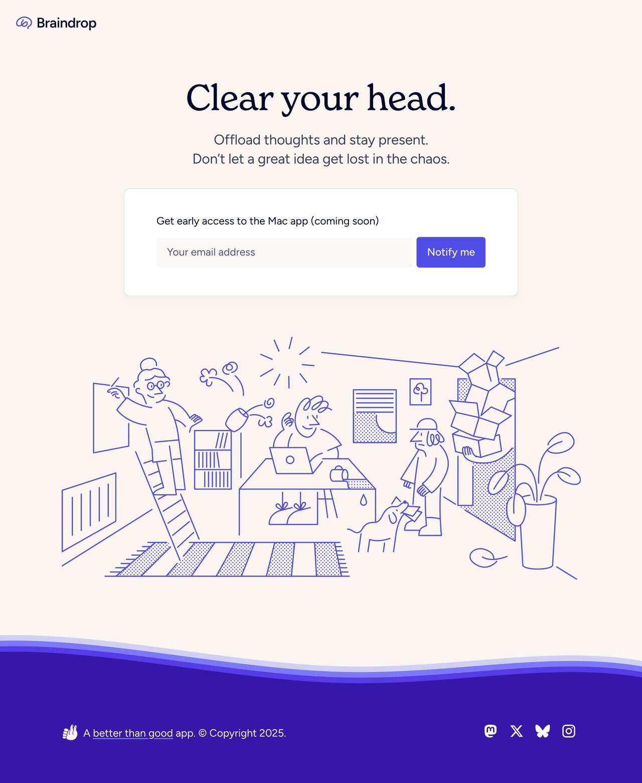 Braindrop Website Screenshot