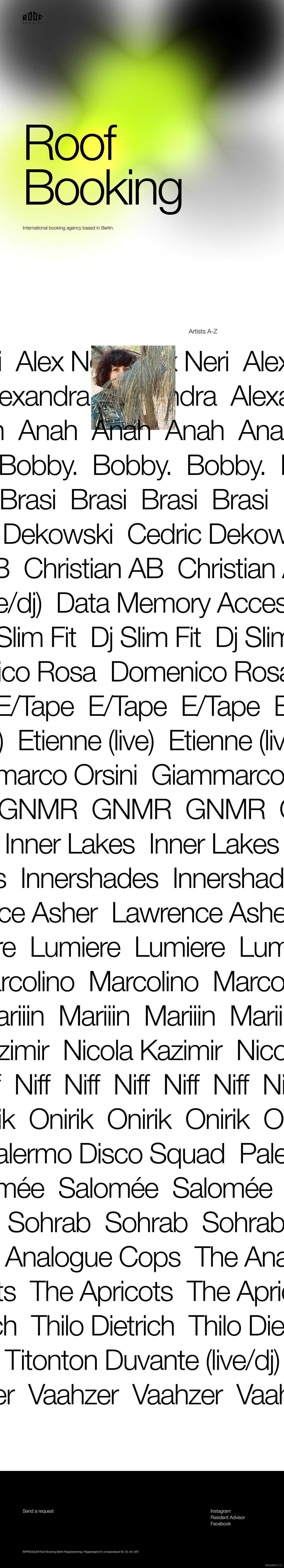 Roof Booking Website Screenshot