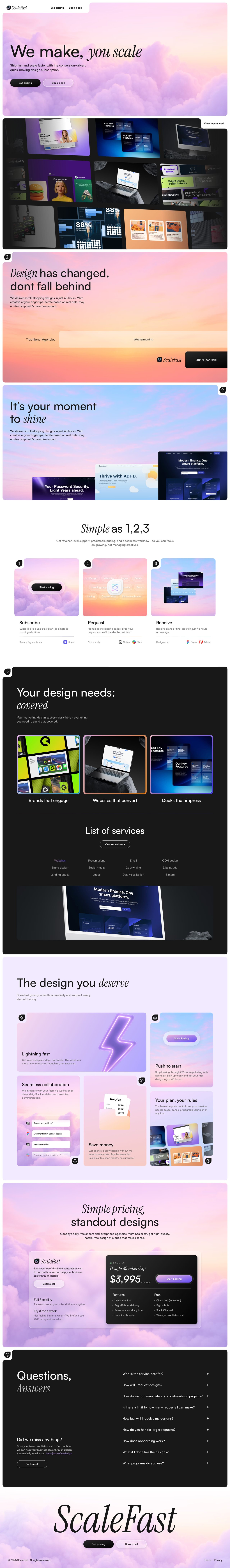 ScaleFast Website Screenshot