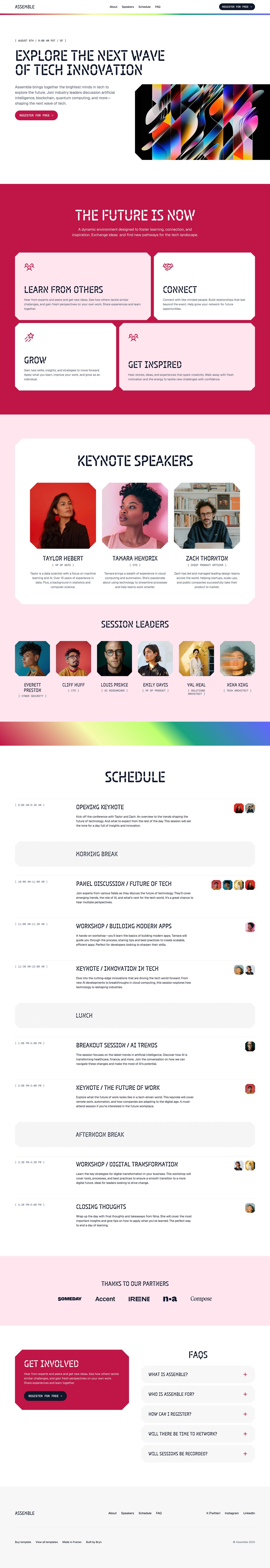 Assemble Website Screenshot