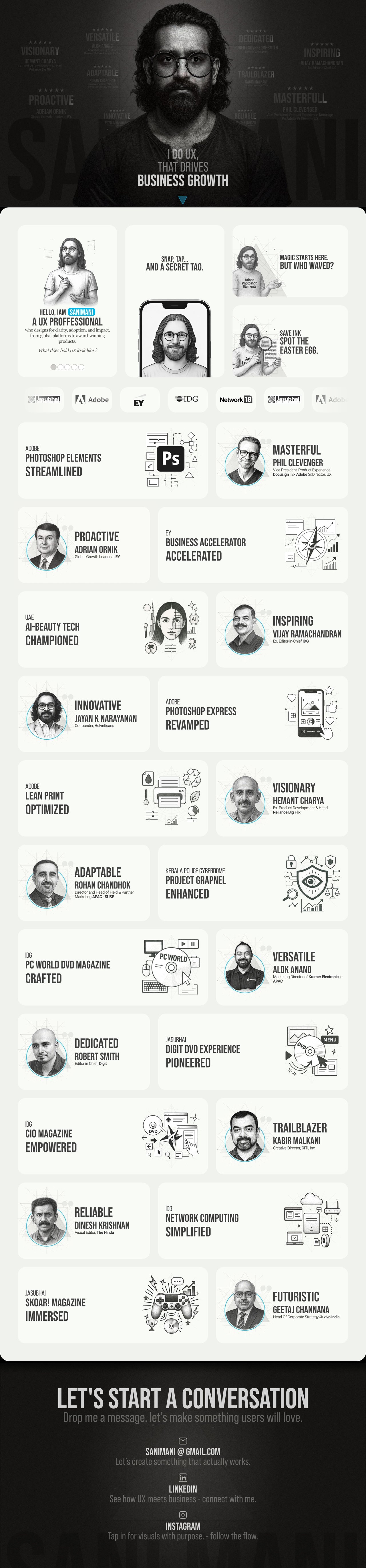 Sani Mani Website Screenshot