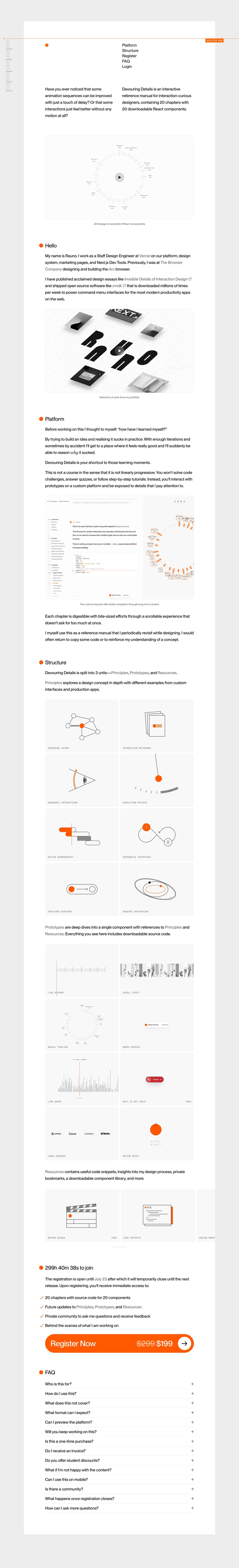Devouring Details Website Screenshot