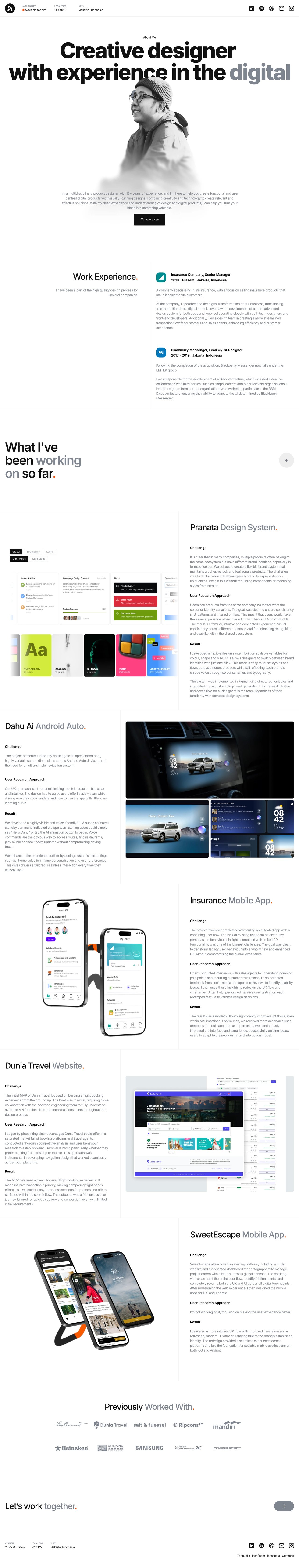 Aidil Muladha Website Screenshot