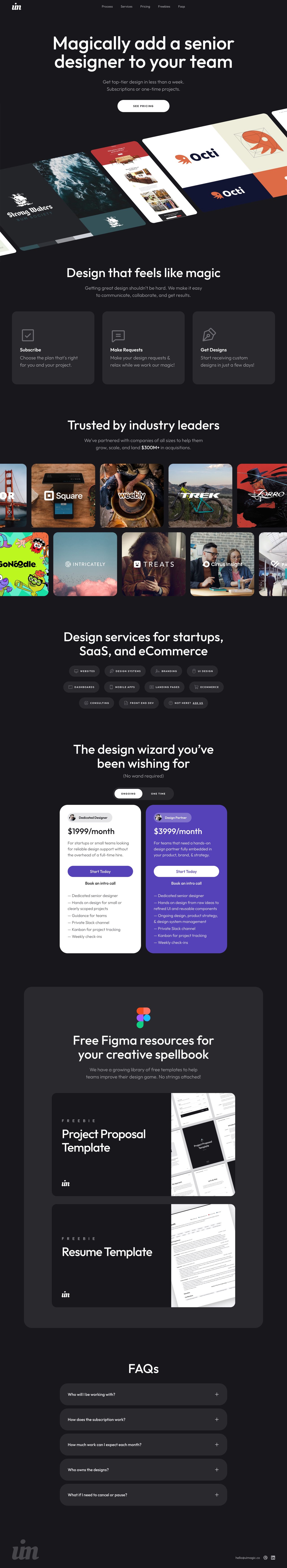 UI Magic Website Screenshot