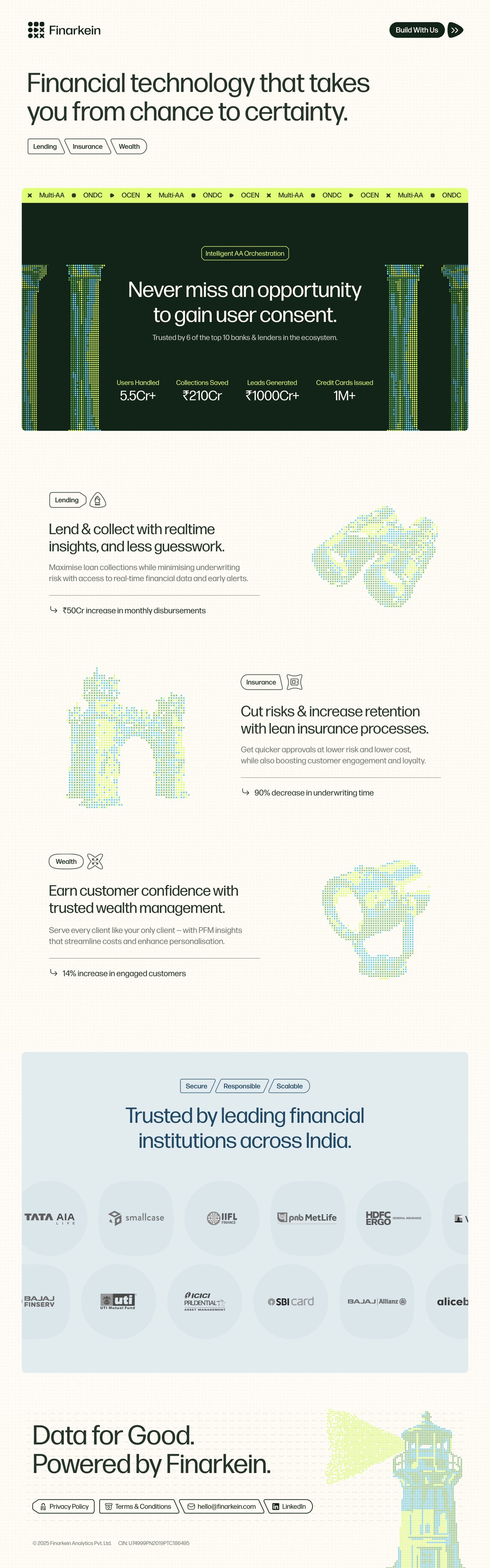 Finarkein Website Screenshot