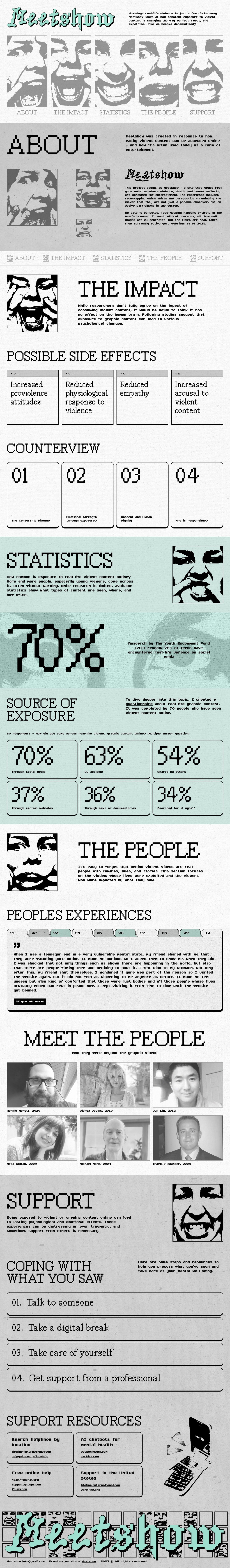 Meatshow Website Screenshot