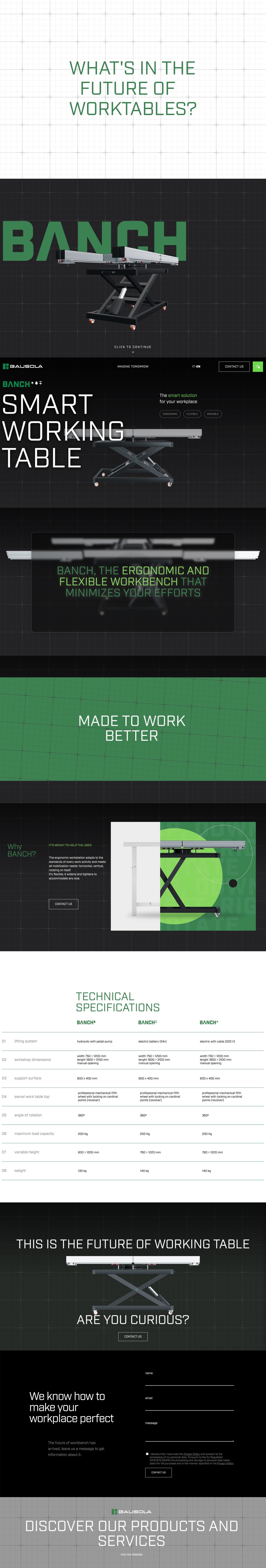 Bausola Banch Website Screenshot