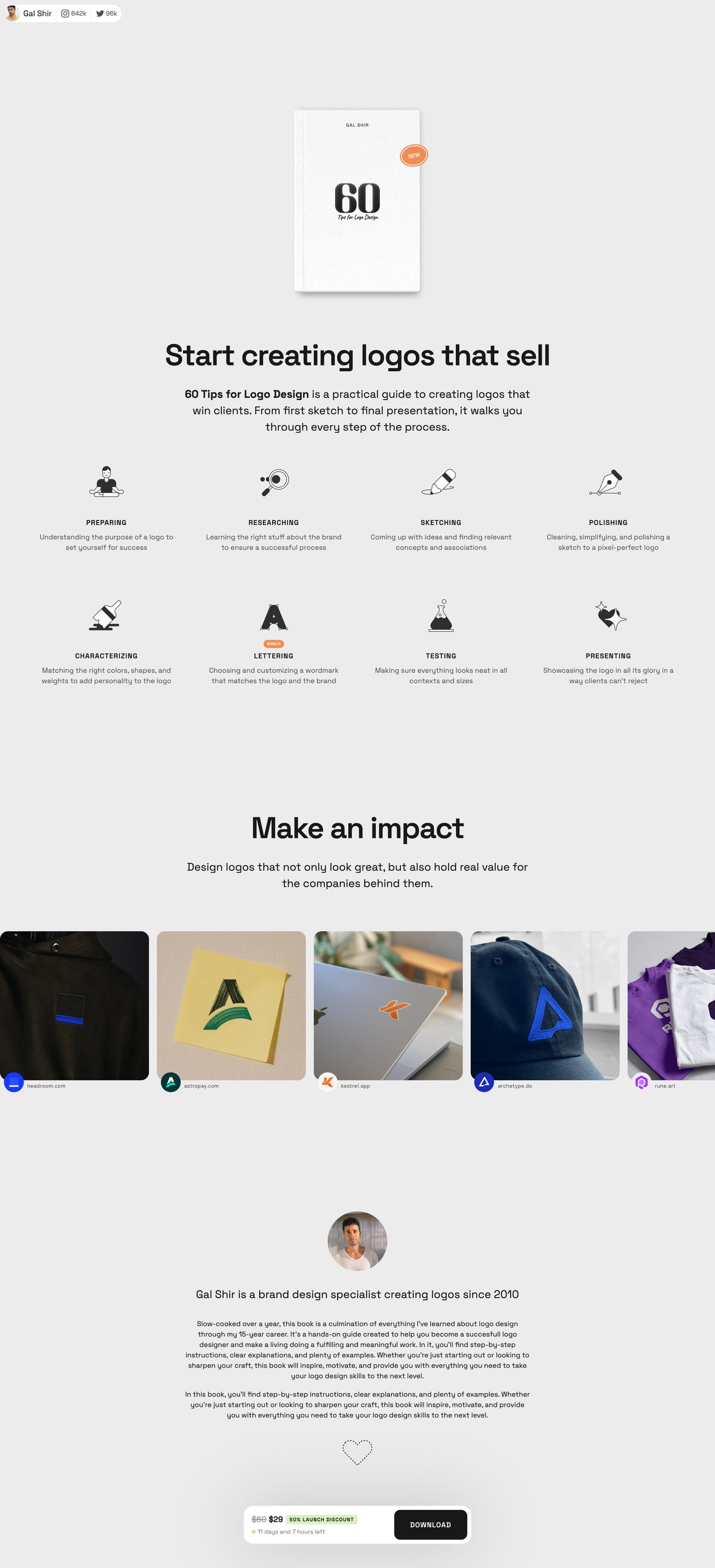 60 Tips for Logo Design Website Screenshot