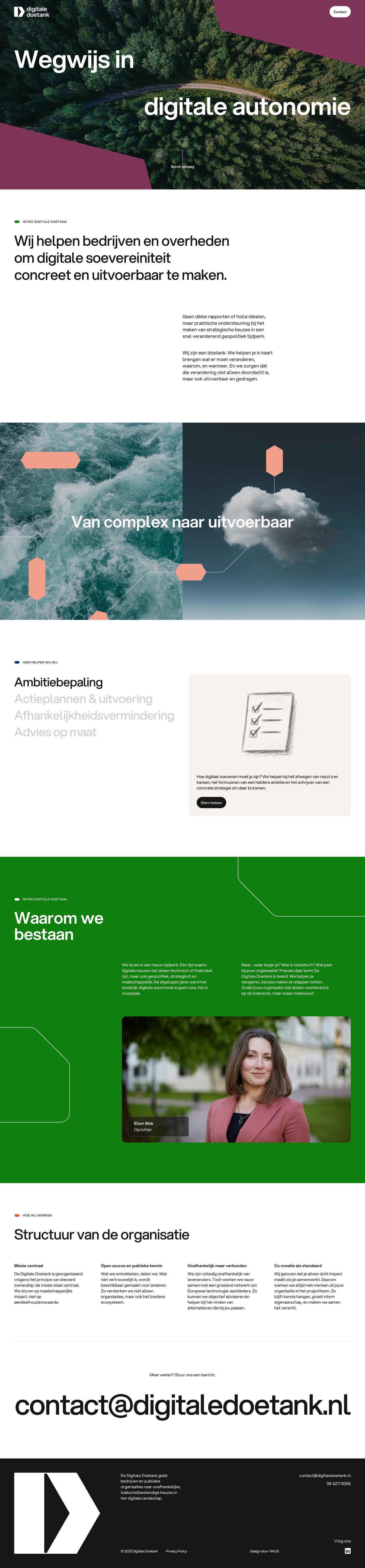 Digitale Doetank Website Screenshot