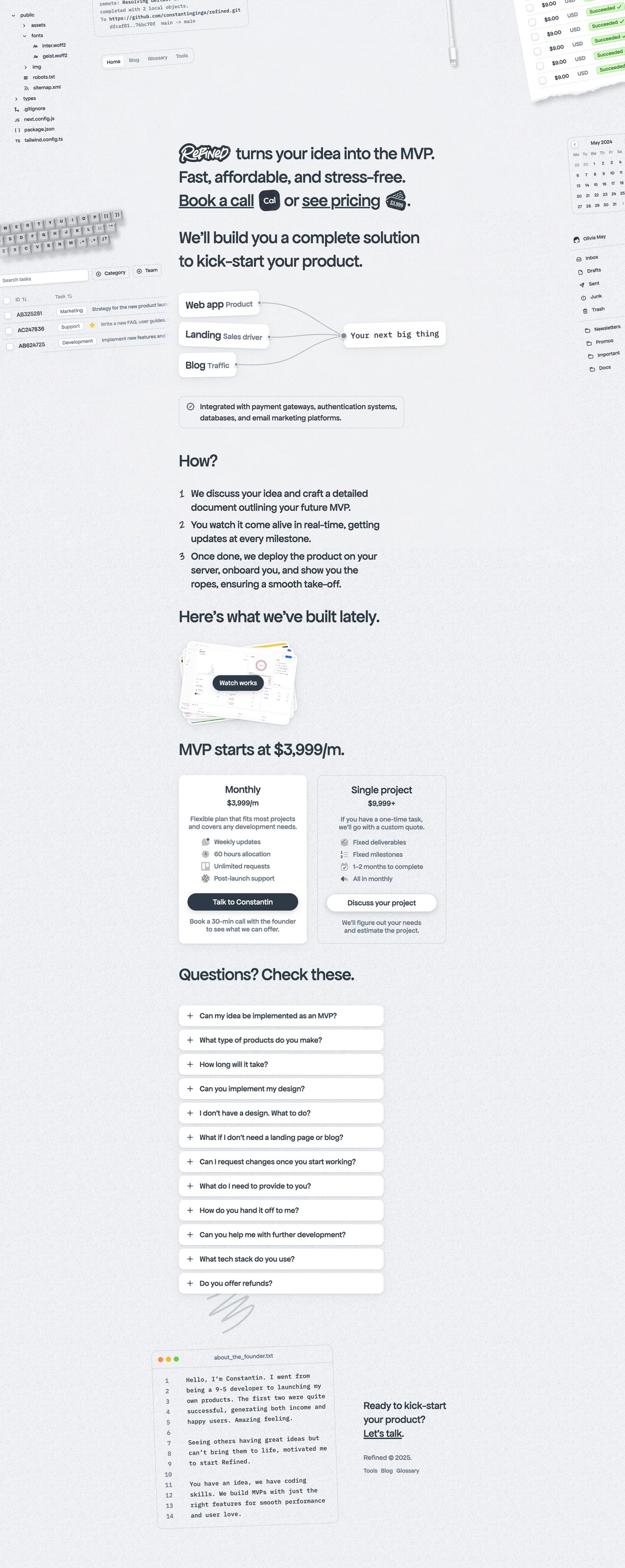 Refined Website Screenshot