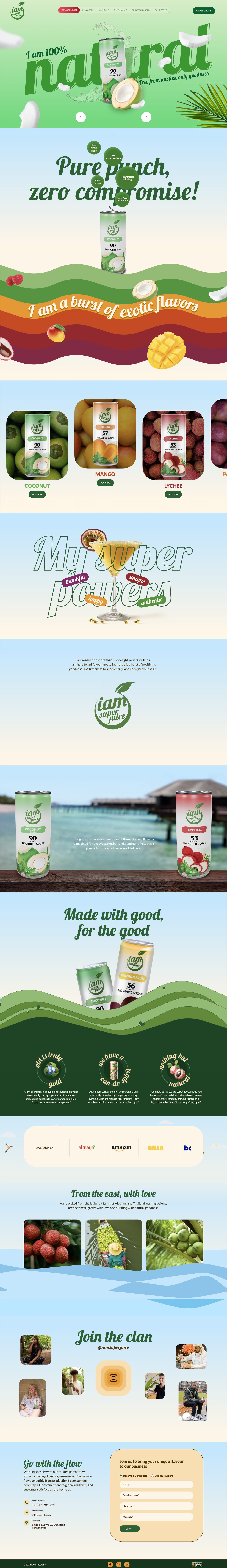 I am Superjuice Website Screenshot