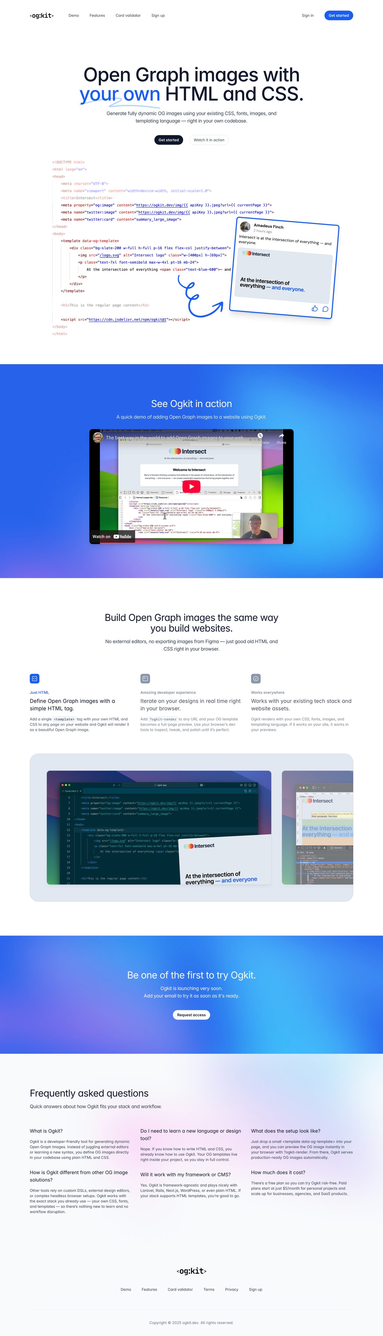 Ogkit Website Screenshot
