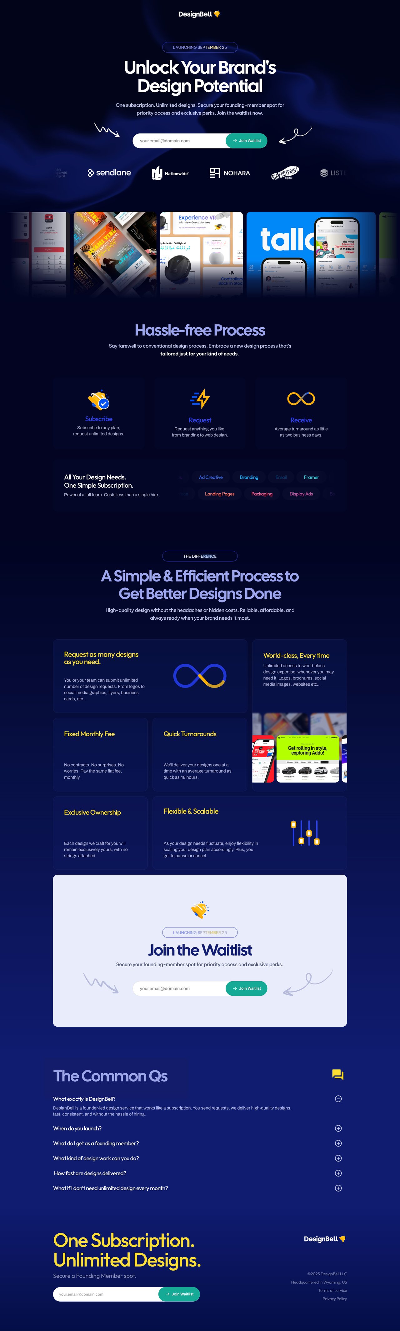 DesignBell Website Screenshot