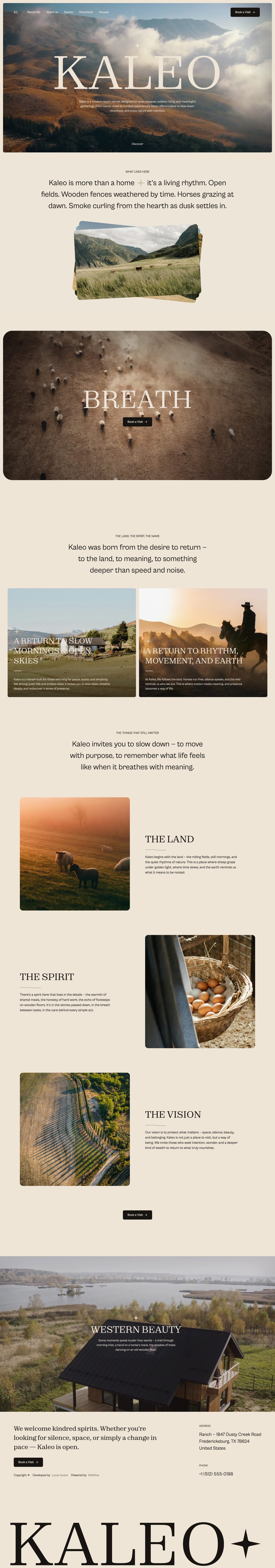 Kaleo Website Screenshot