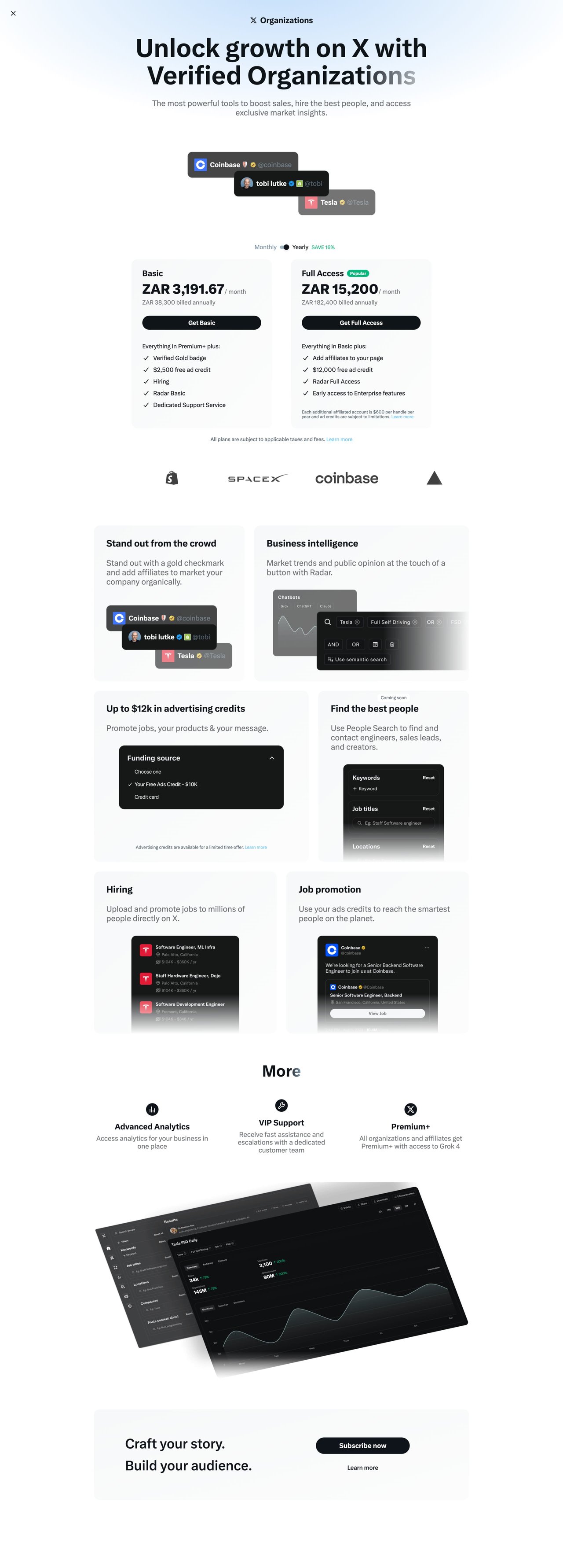 X Organizations Website Screenshot