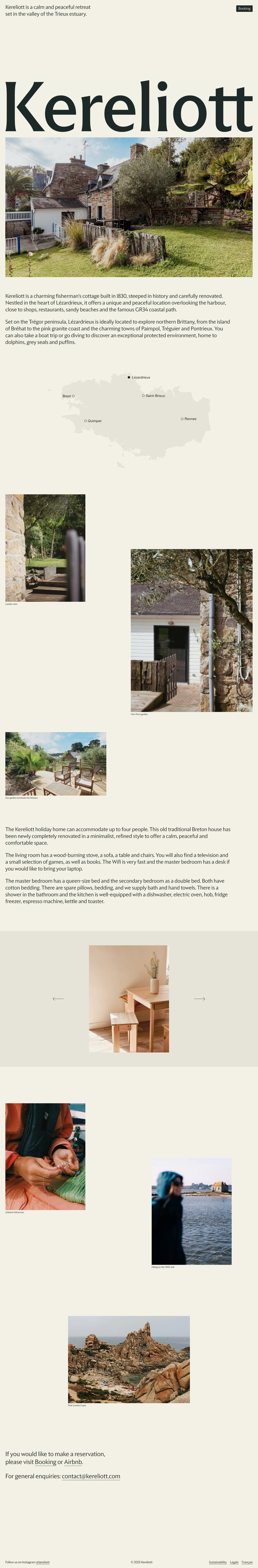 Kereliott Website Screenshot