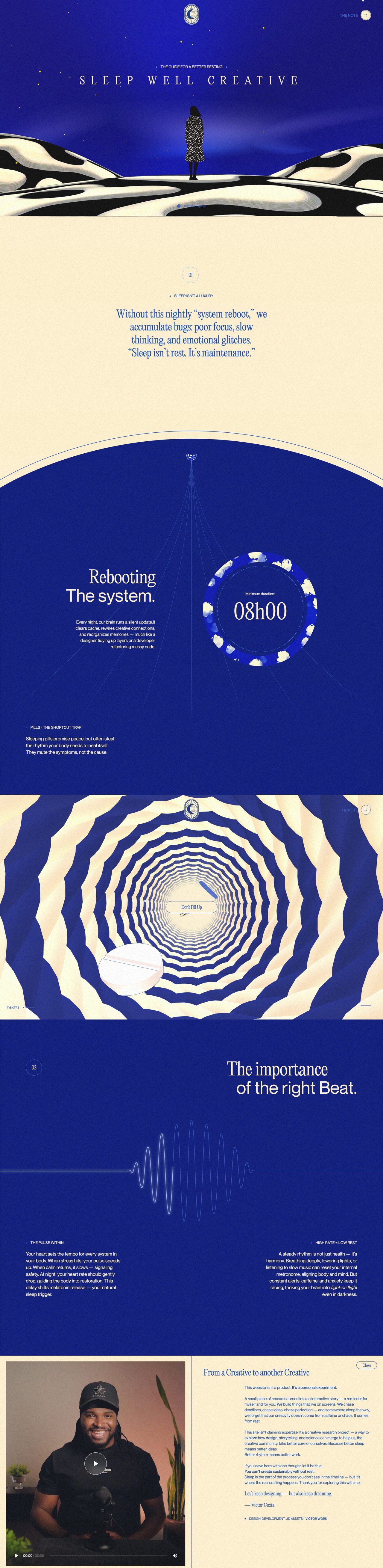 Sleep Well Creatives Website Screenshot