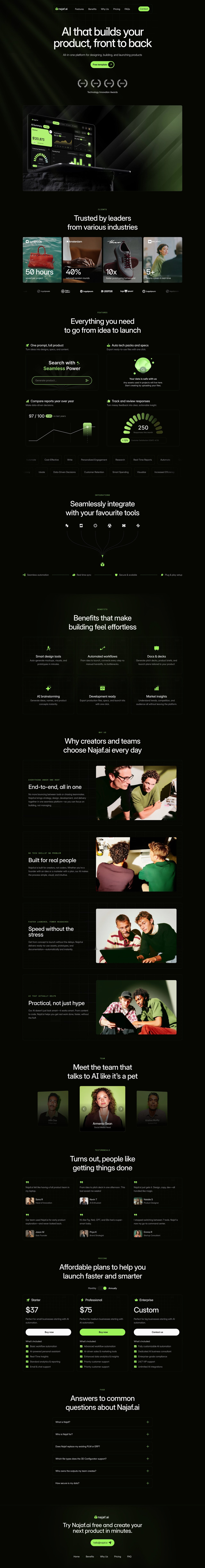 Najaf Website Screenshot