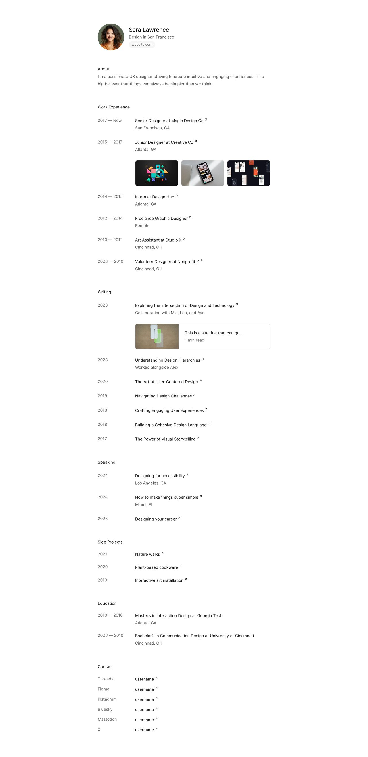 Read.cv Website Screenshot