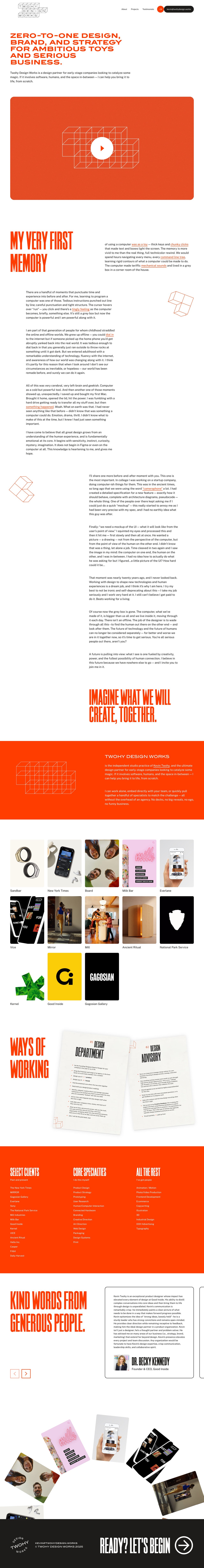 Twohy Design Works Website Screenshot