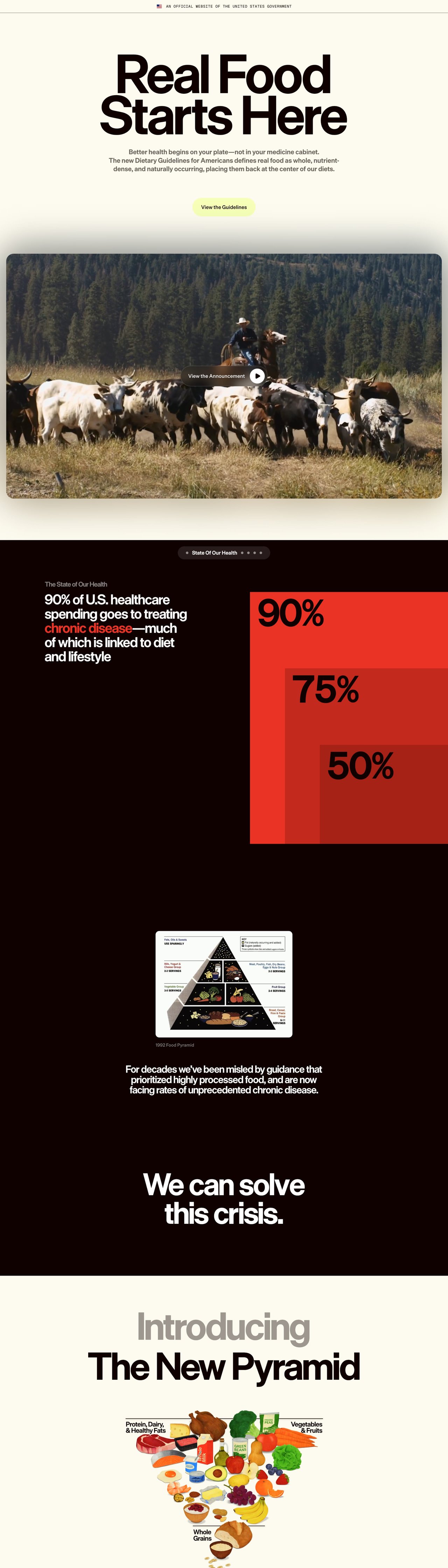 Eat Real Food Website Screenshot