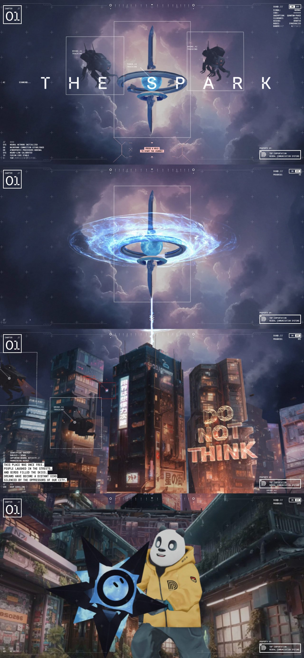 The Spark Website Screenshot