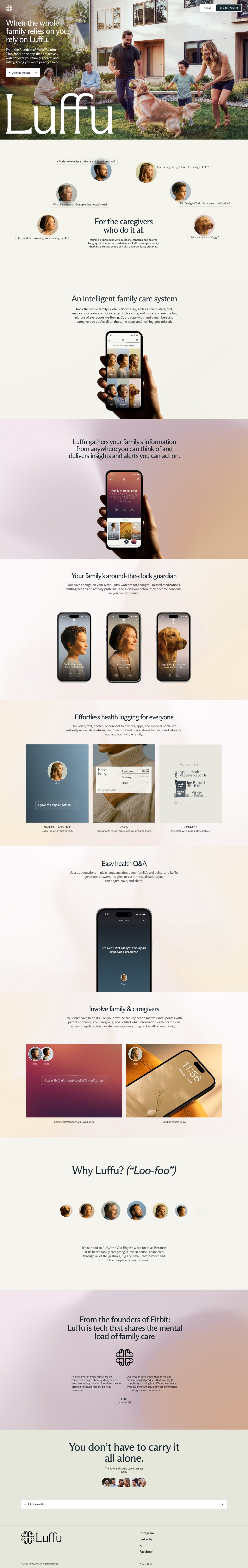 Luffu Website Screenshot