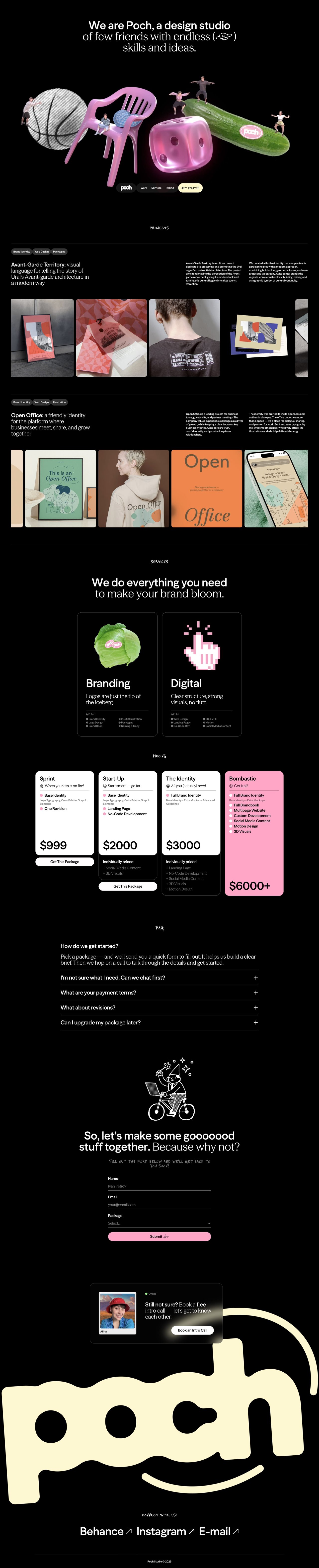 Poch Studio Website Screenshot