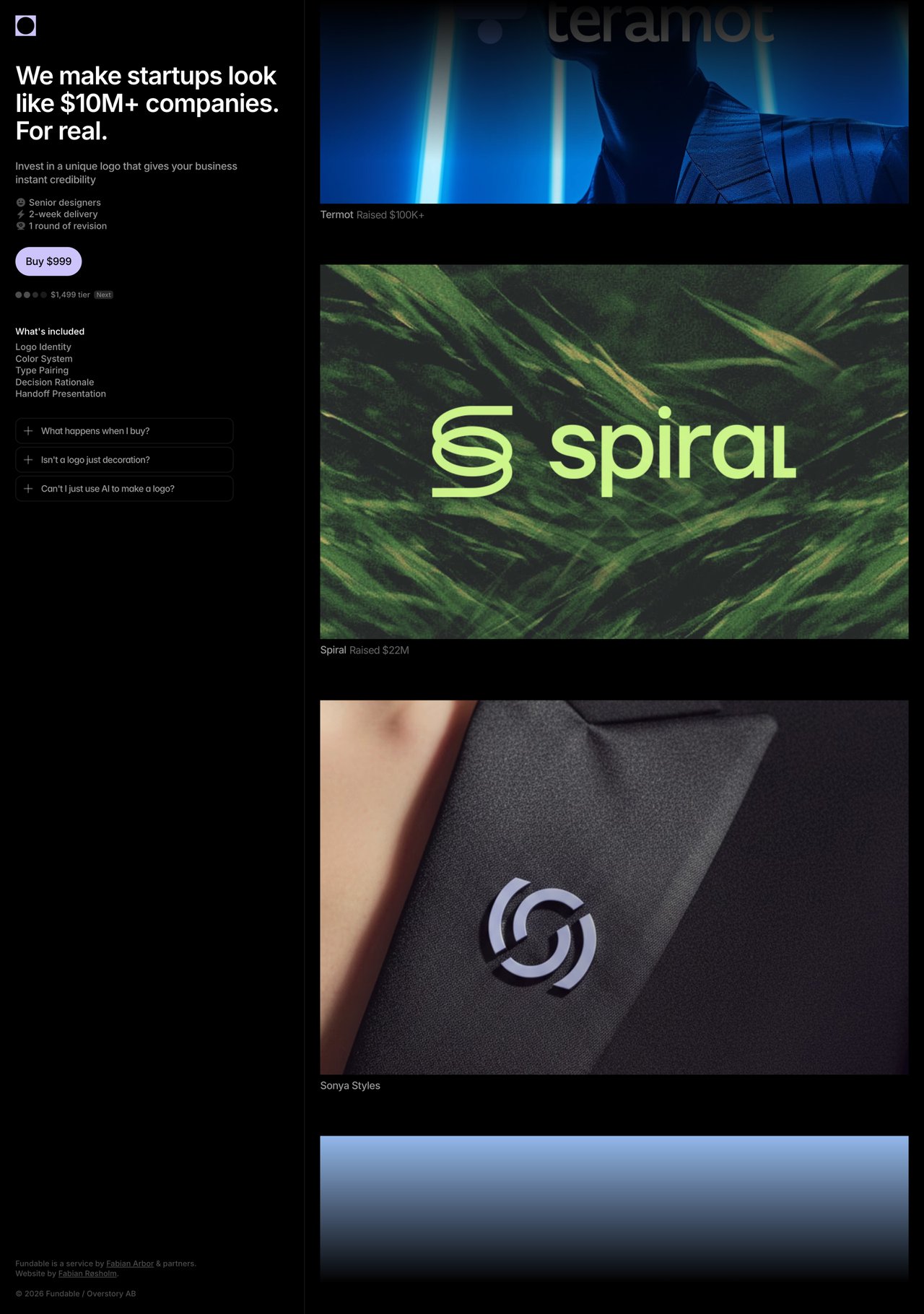 Fundable Website Screenshot