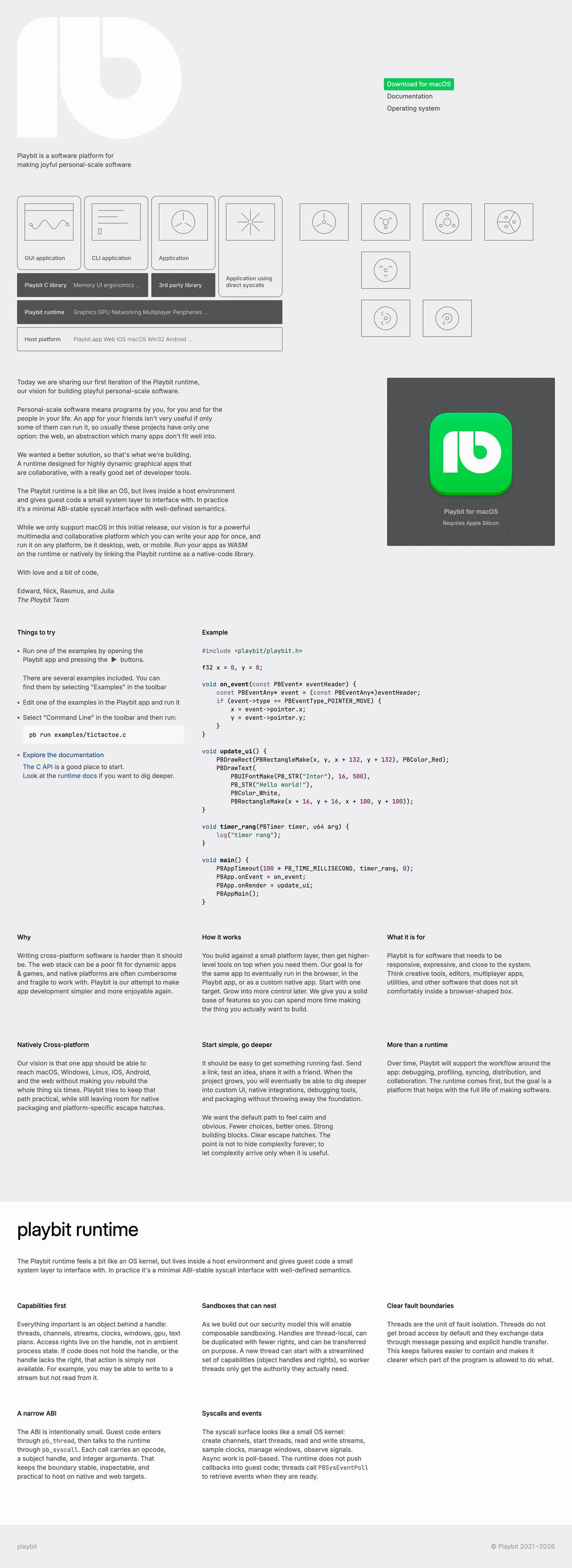Playbit Website Screenshot