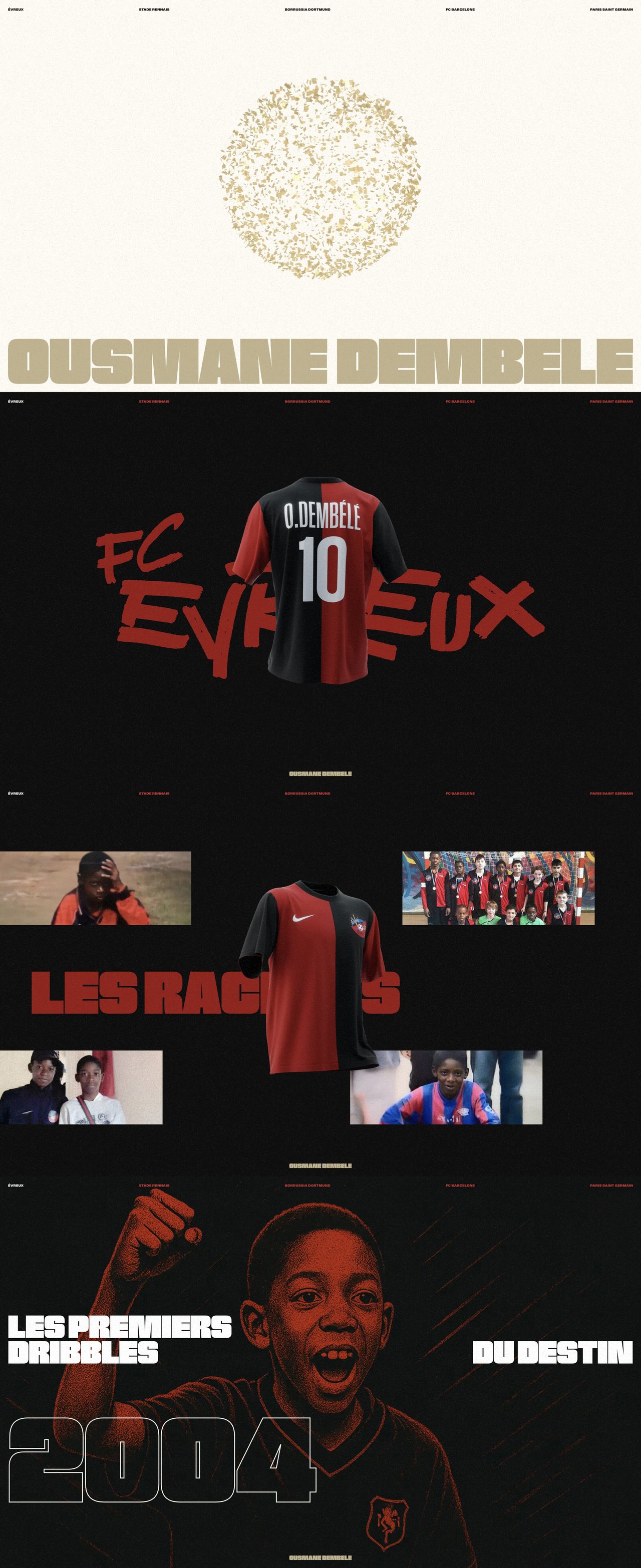 Ousmane Dembélé Website Screenshot
