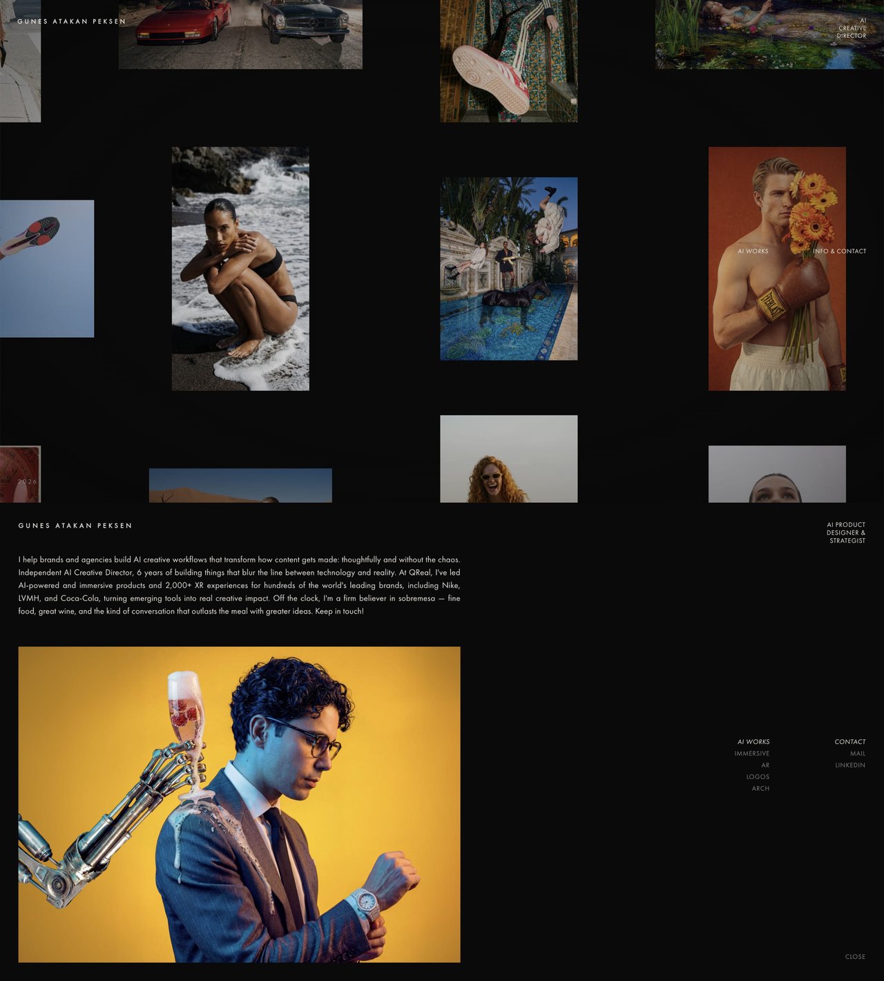 Gunes Atakan Peksen Website Screenshot