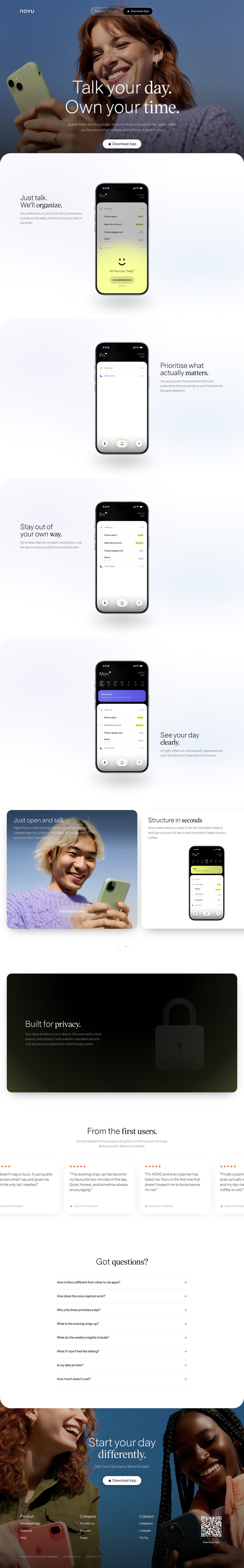 Novu Website Screenshot