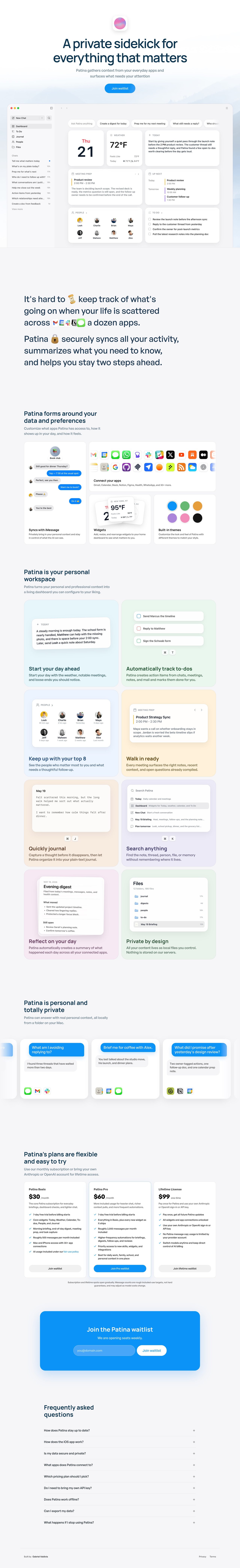 Patina Website Screenshot